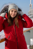 Пальто пуховое Скандия Top Arctic Goose (Женский; 48; Красный без*Меха)